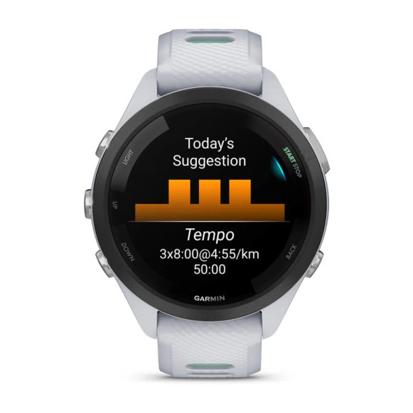 Умные часы Garmin Forerunner 265S с белым ремешком