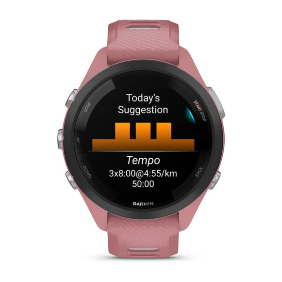 Умные часы Garmin Forerunner 265S с розовым ремешком